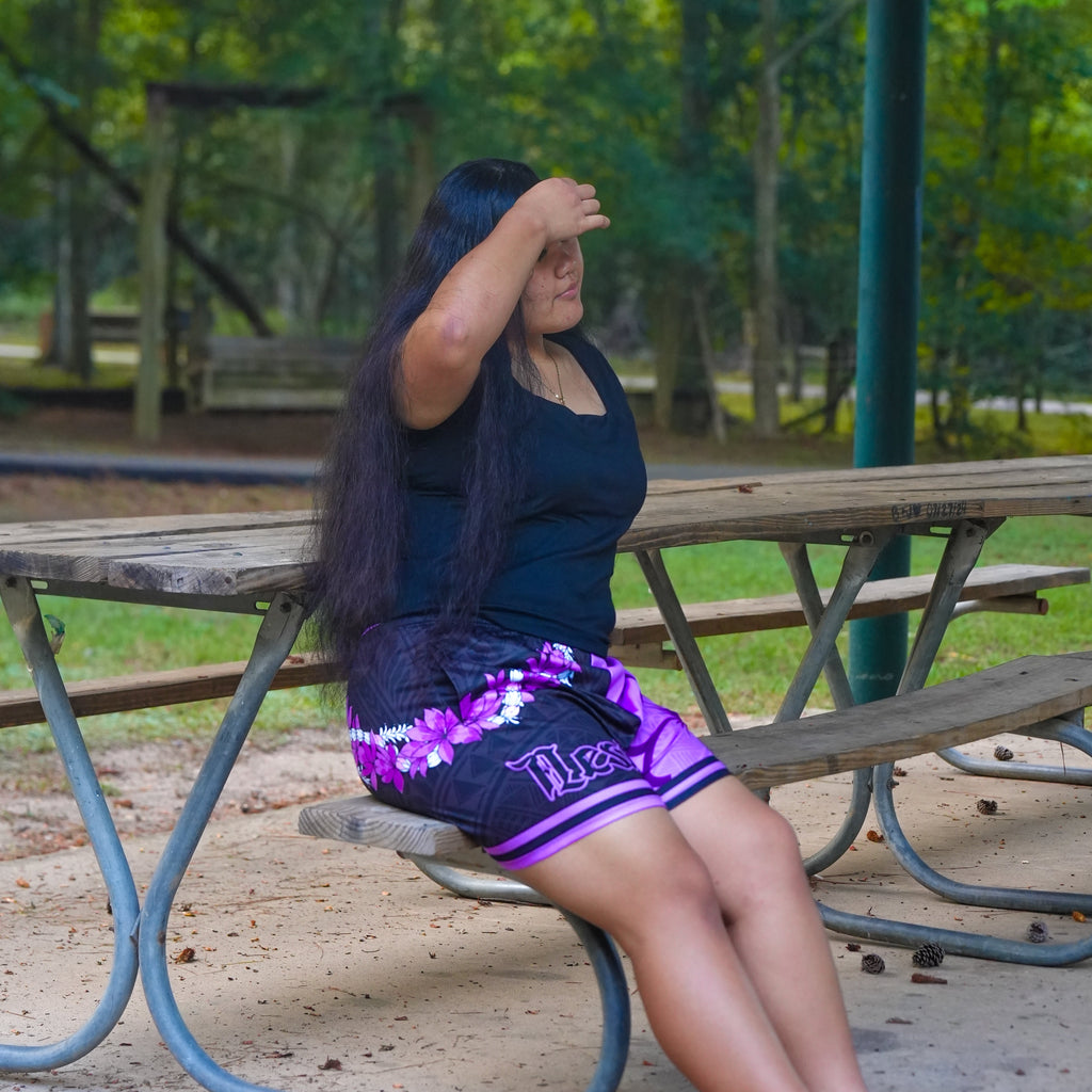 Purple Rain - Hibiscus Shorts