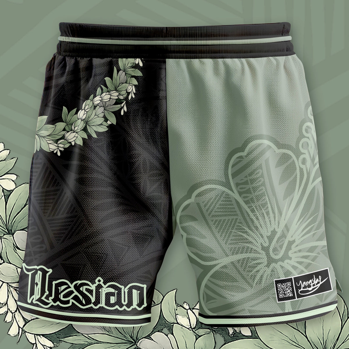Minty Fresh - Hibiscus Shorts