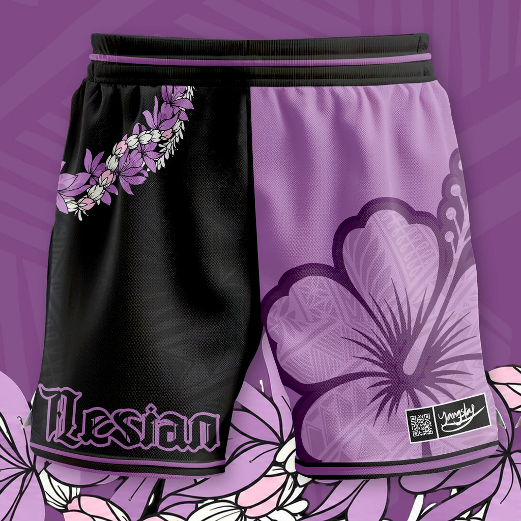 Purple Rain - Hibiscus Shorts